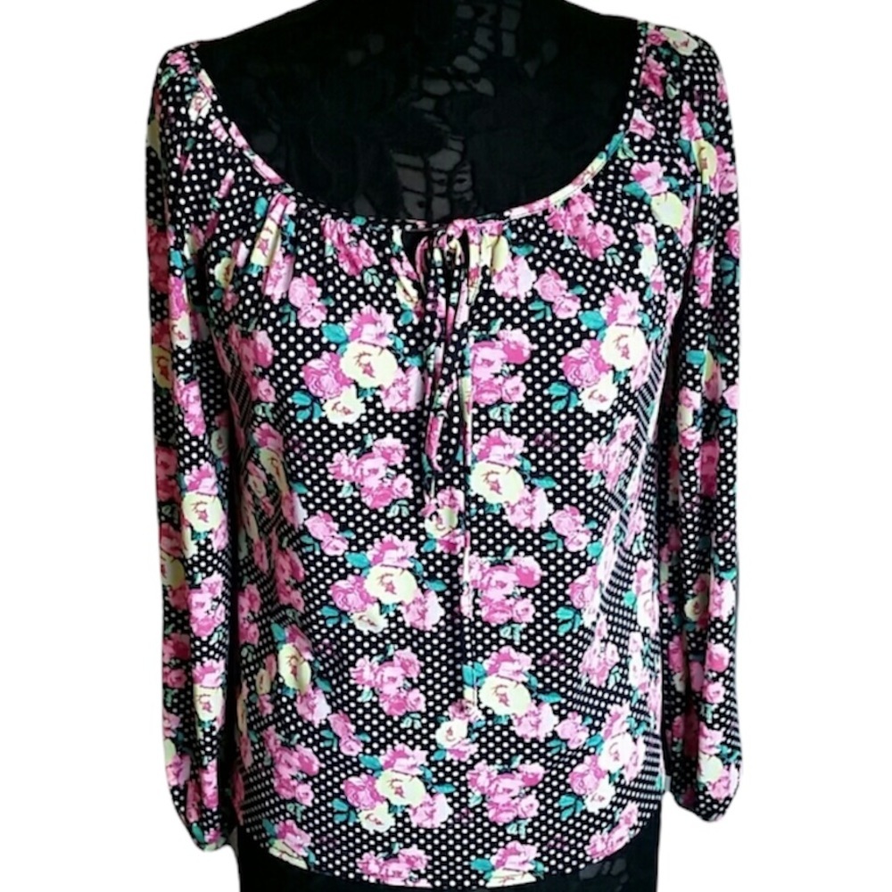 Betsey Johnson Bright Floral Top